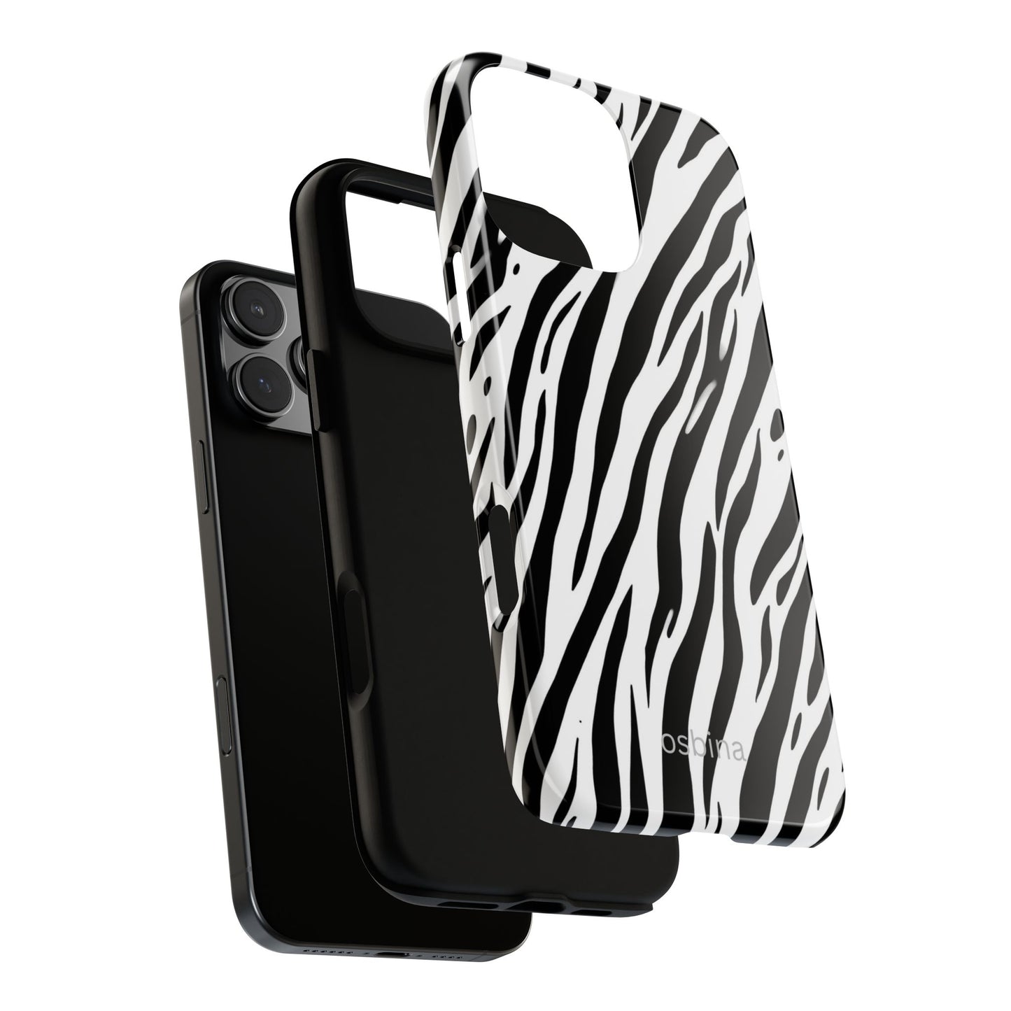 osbina | The Bengal Bold Stripe Case in White + Black | The Season Collective