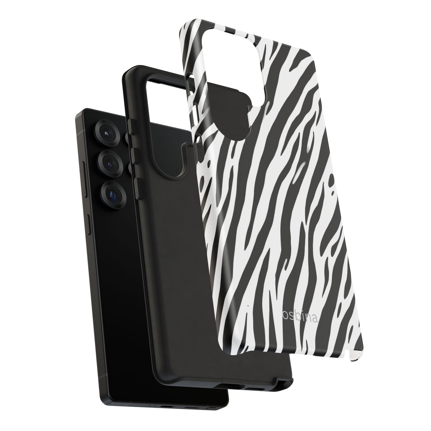 osbina | The Bengal Bold Stripe Case in White + Black | The Season Collective