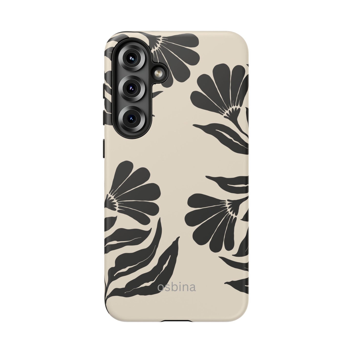 osbina | Obsidian Bloom Flower Phone Case | Modern Muse Collection