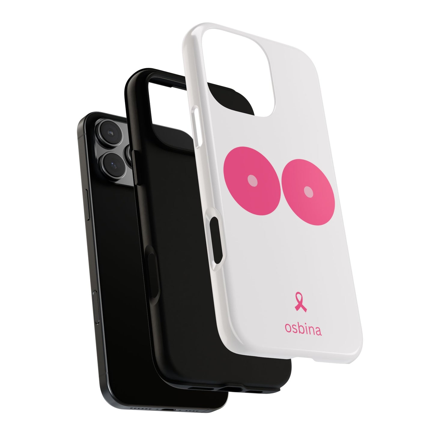 osbina | Limited Edition The Check Your Tatas Case in Light Pink + Soft Pink + Hot Pink | The Pink October Collection | Inspired By