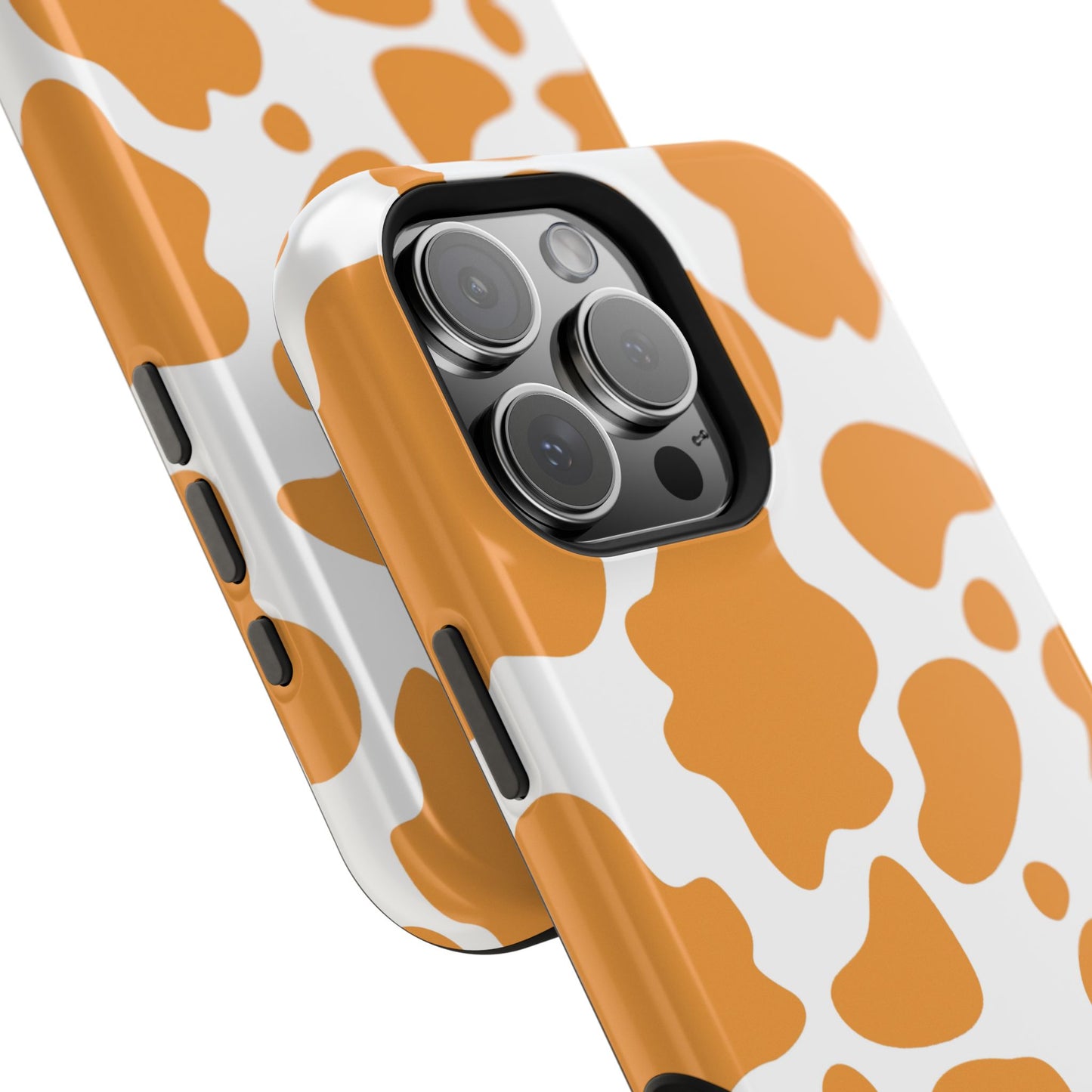 osbina | MagSafe Compatible for iPhone | Holy Cow, It’s Chic — The Orange Cow Print Case | The Season Collective