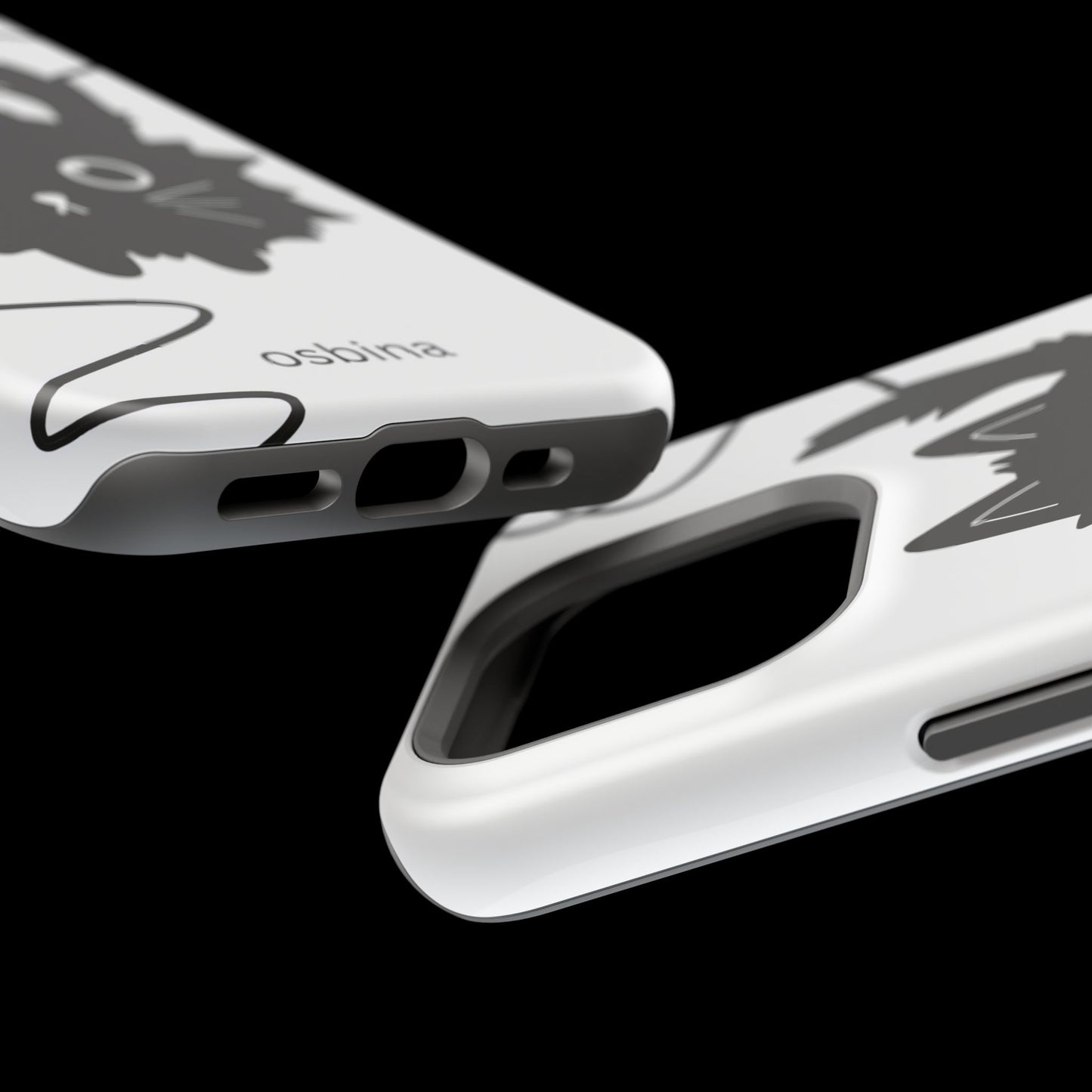 osbina | MagSafe compatible for iPhone | Midnight Couture Cat Phone Case | Season Collective Collection