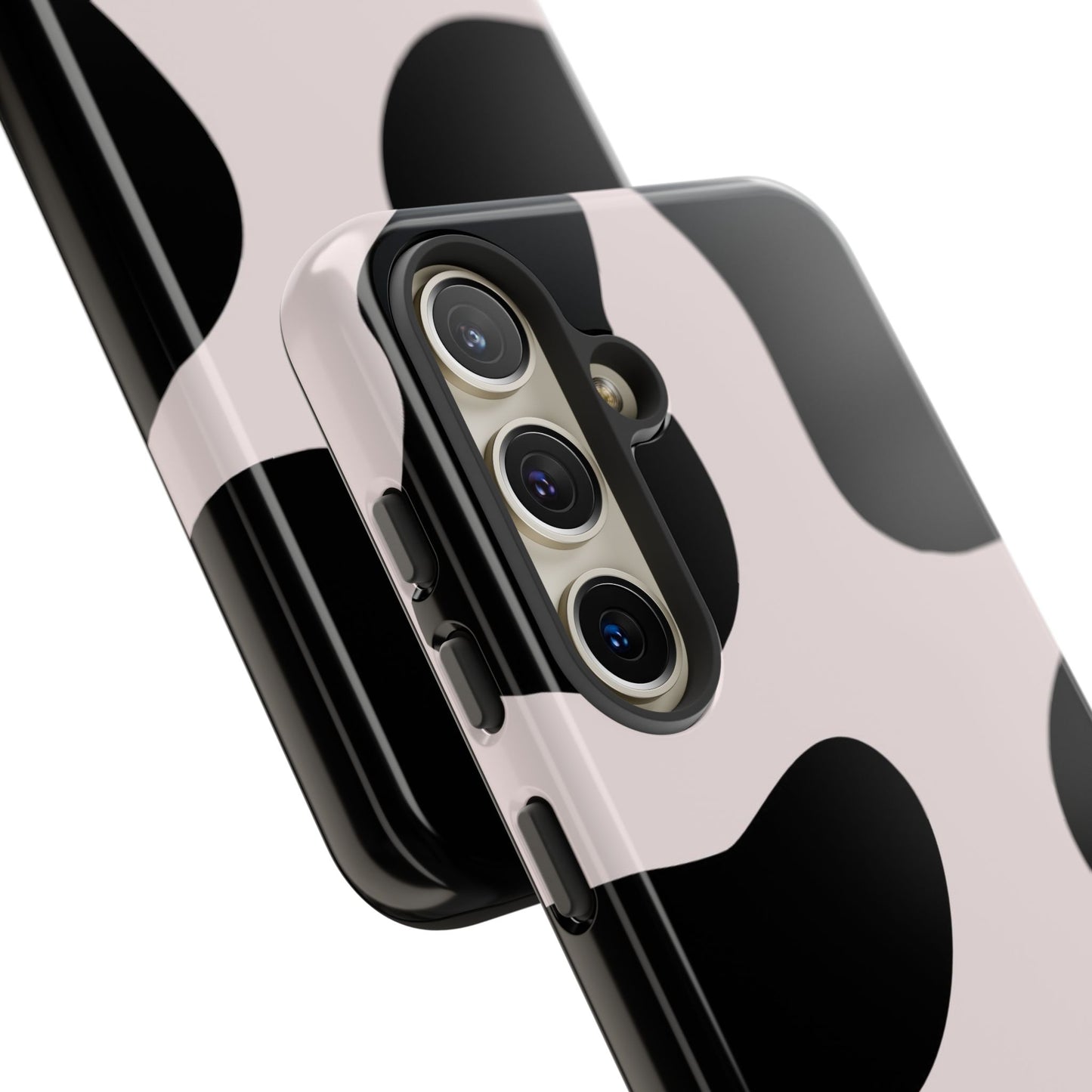 osbina | Prairie Chic Pink & Black Cow Print Phone Case | Modern Muse Collection