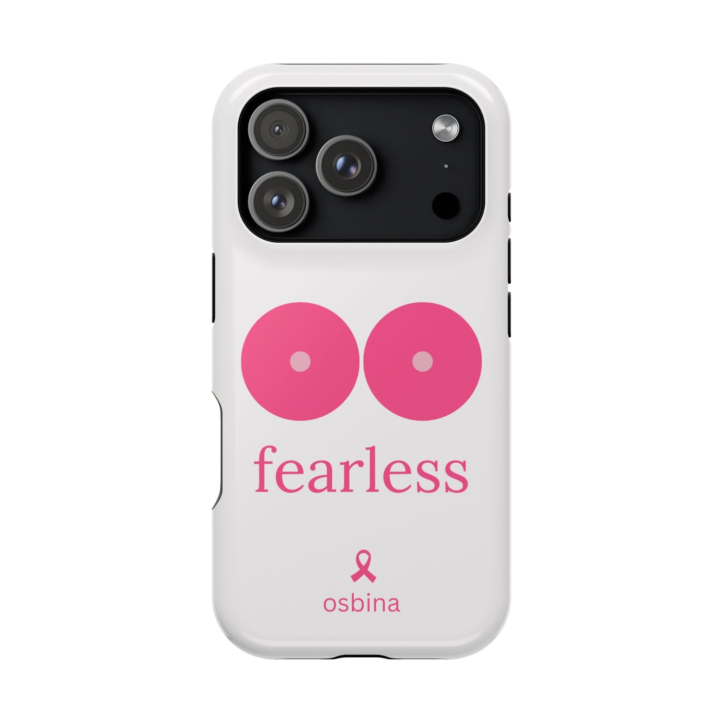 osbina | MagSafe compatible for iPhone | Limited Edition The Fearless Tatas Case in Light Pink + Soft Pink + Hot Pink | The Pink October Collection | Inspired By
