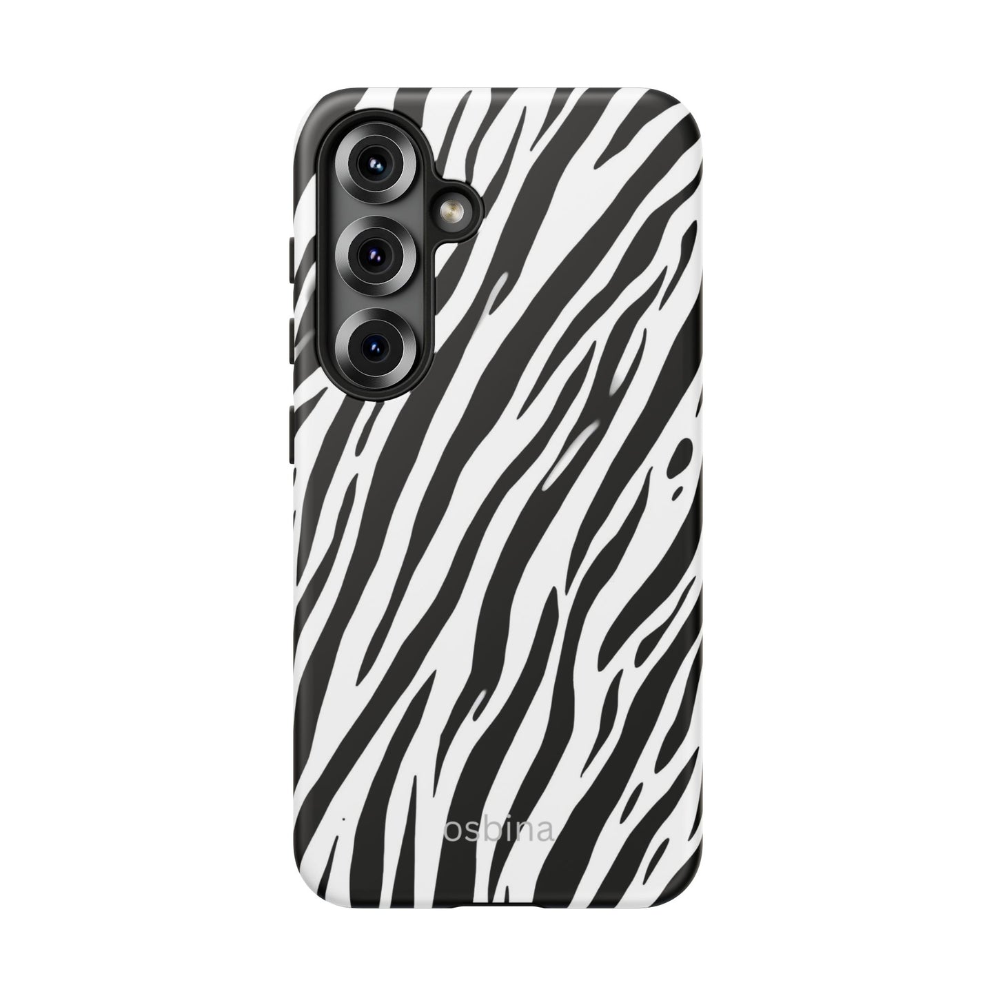 osbina | The Bengal Bold Stripe Case in White + Black | The Season Collective