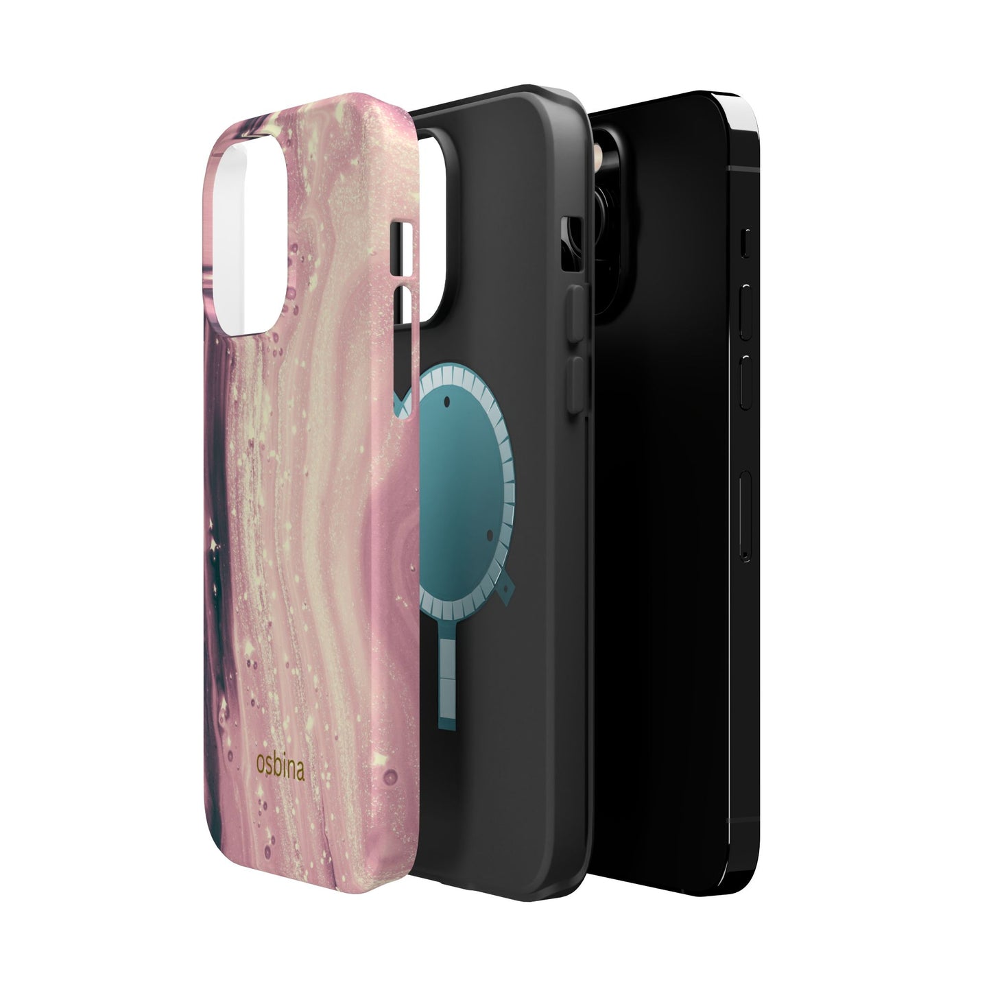 osbina | MagSafe compatible for iPhone | The Amethyst Glow Phone Case | Modern Muse Collection