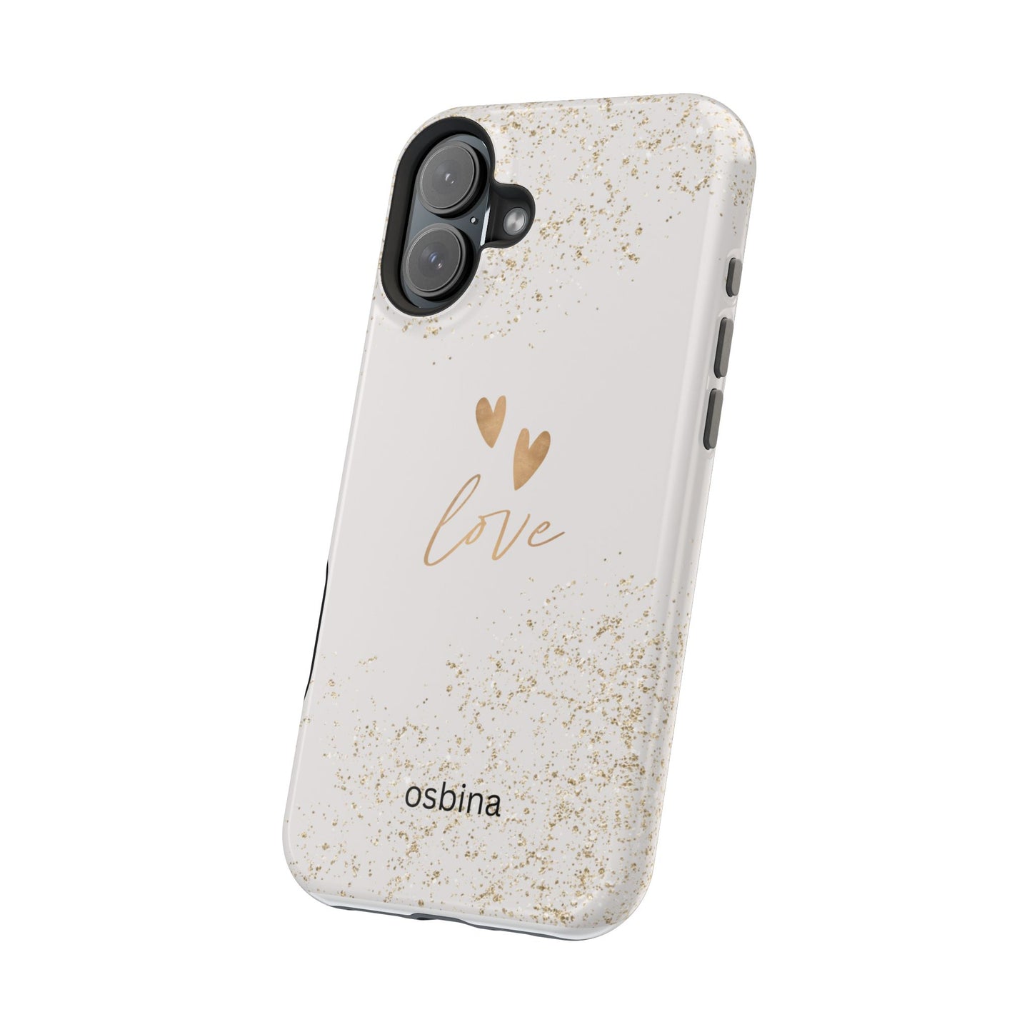 osbina | MagSafe compatible for iPhone | Golden Amour Phone Case | Modern Muse Collection