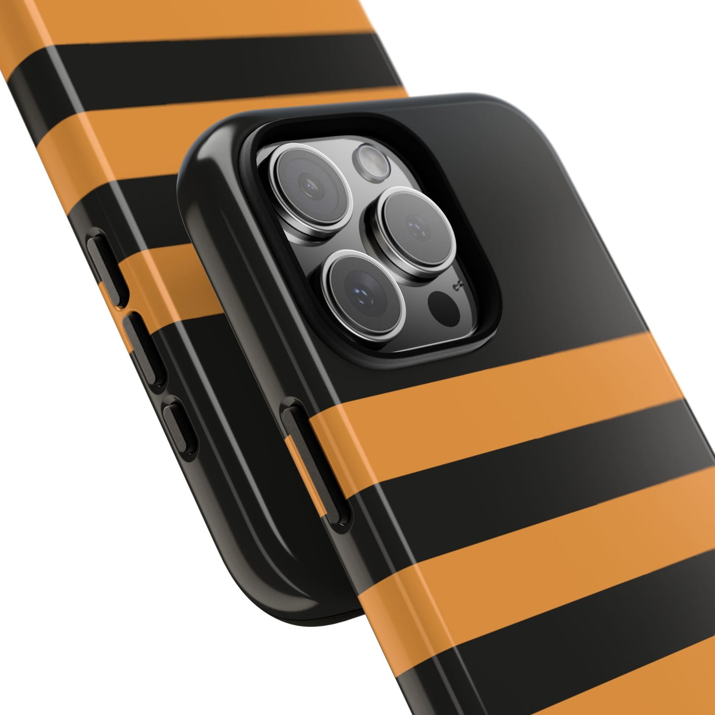 osbina | The Horizon Stripe Case in Black + Orange | The Season Collective