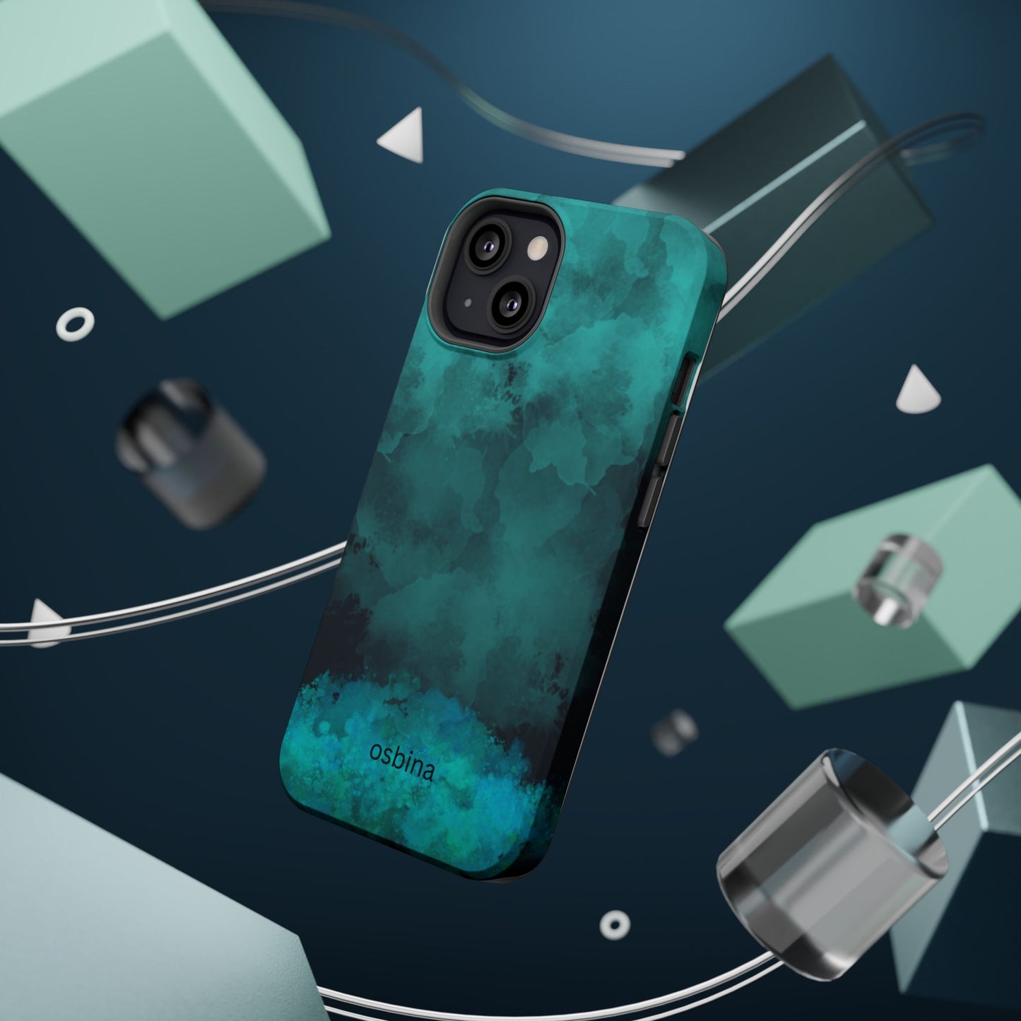 osbina | MagSafe compatible for iPhone | Midnight Aurora Phone Case | Modern Muse Collection
