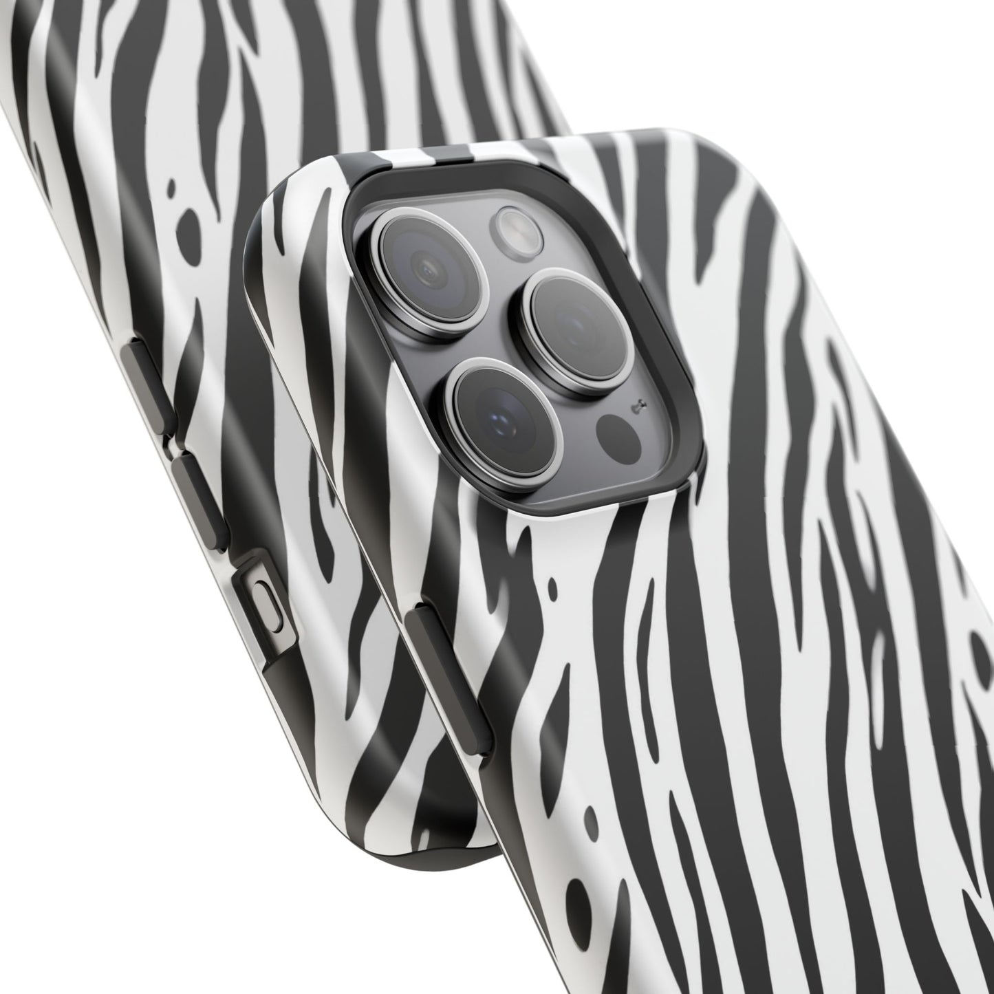 osbina | MagSafe Compatible for iPhone | The Bengal Bold Stripe Case in White + Black | The Season Collective