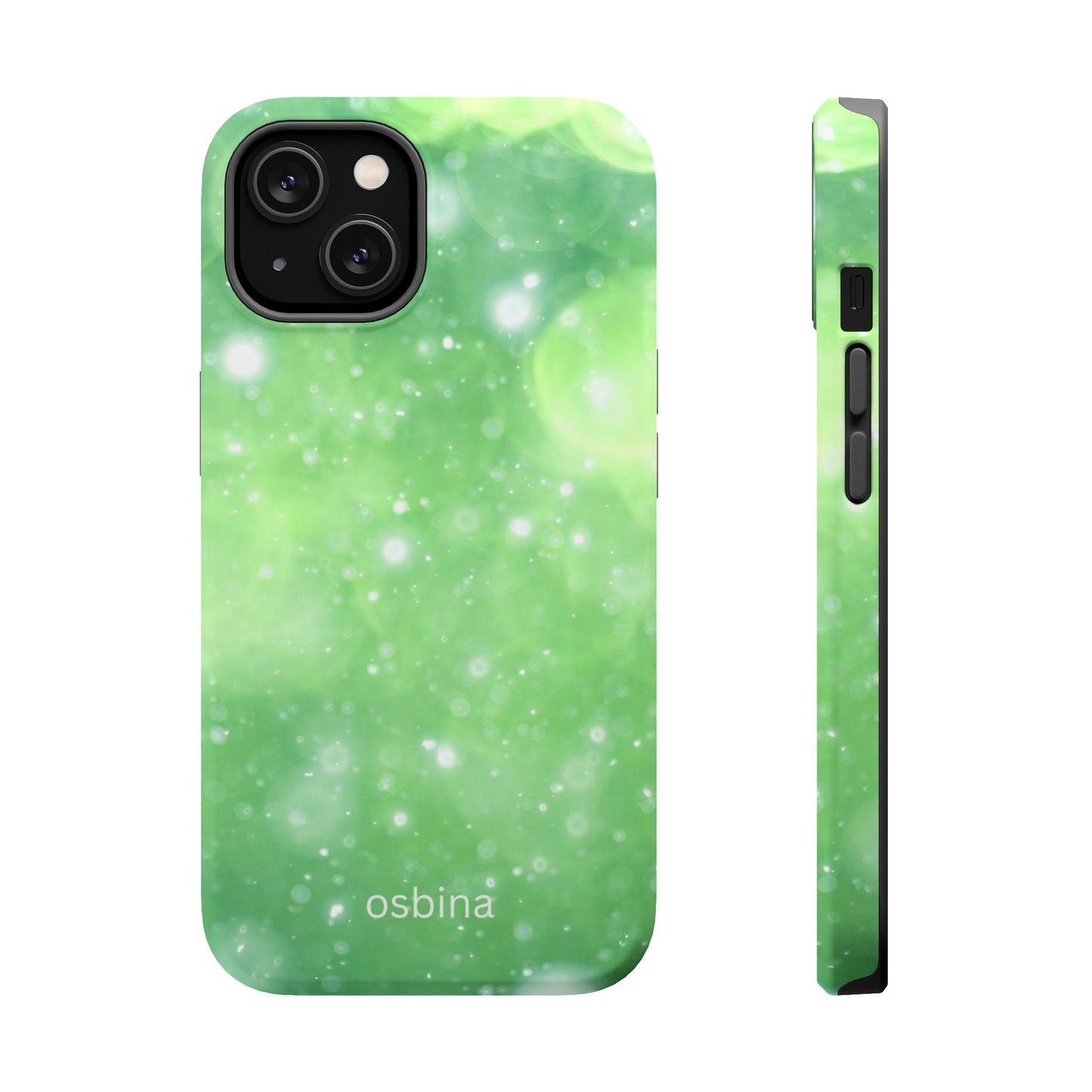 osbina | MagSafe compatible for iPhone | Verdant Bubbles Phone Case | Color Edit Collection