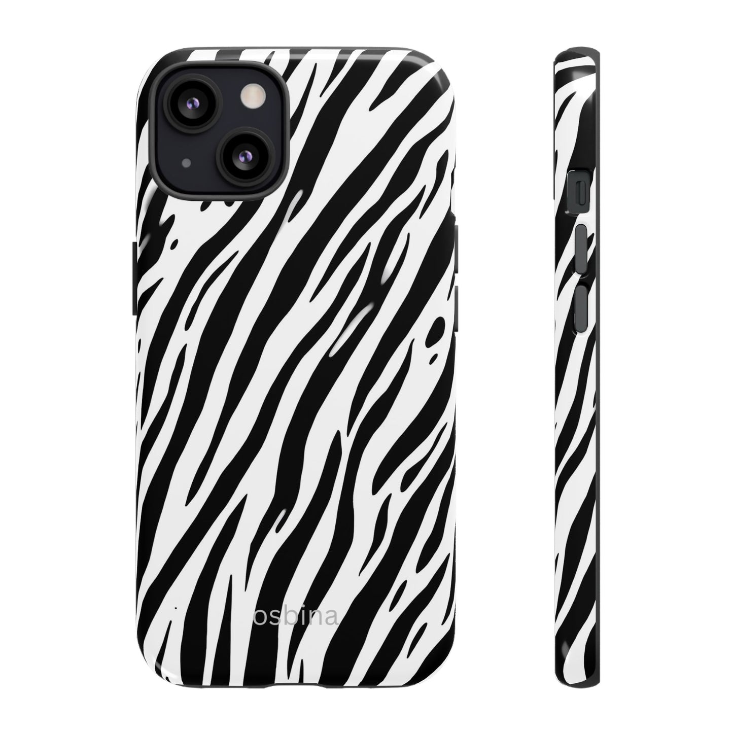 osbina | The Bengal Bold Stripe Case in White + Black | The Season Collective