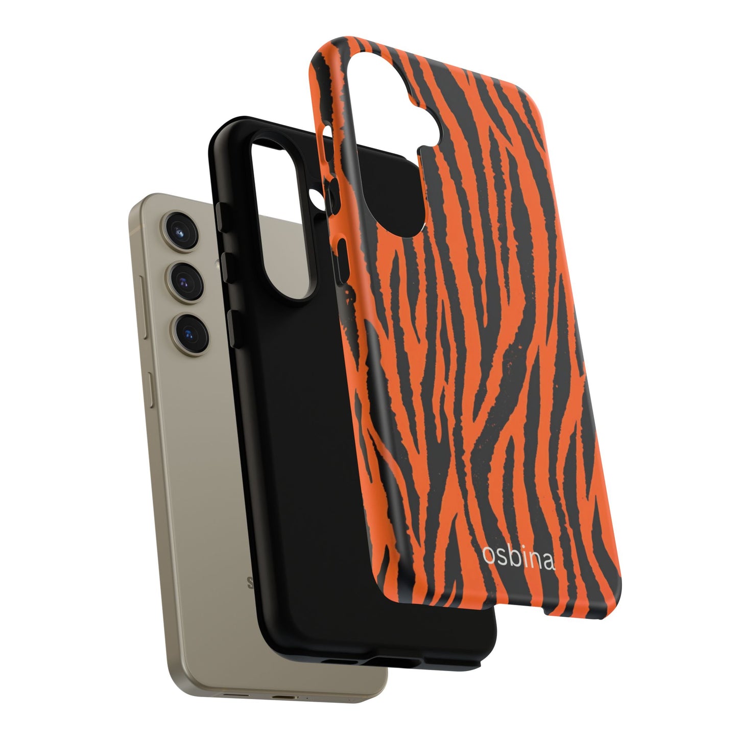 osbina | Tiger, But Make It Chic — The Bengal Stripe Case in Orange + Black | The Season Collective