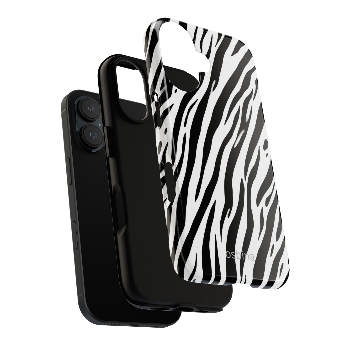 osbina | The Bengal Bold Stripe Case in White + Black | The Season Collective