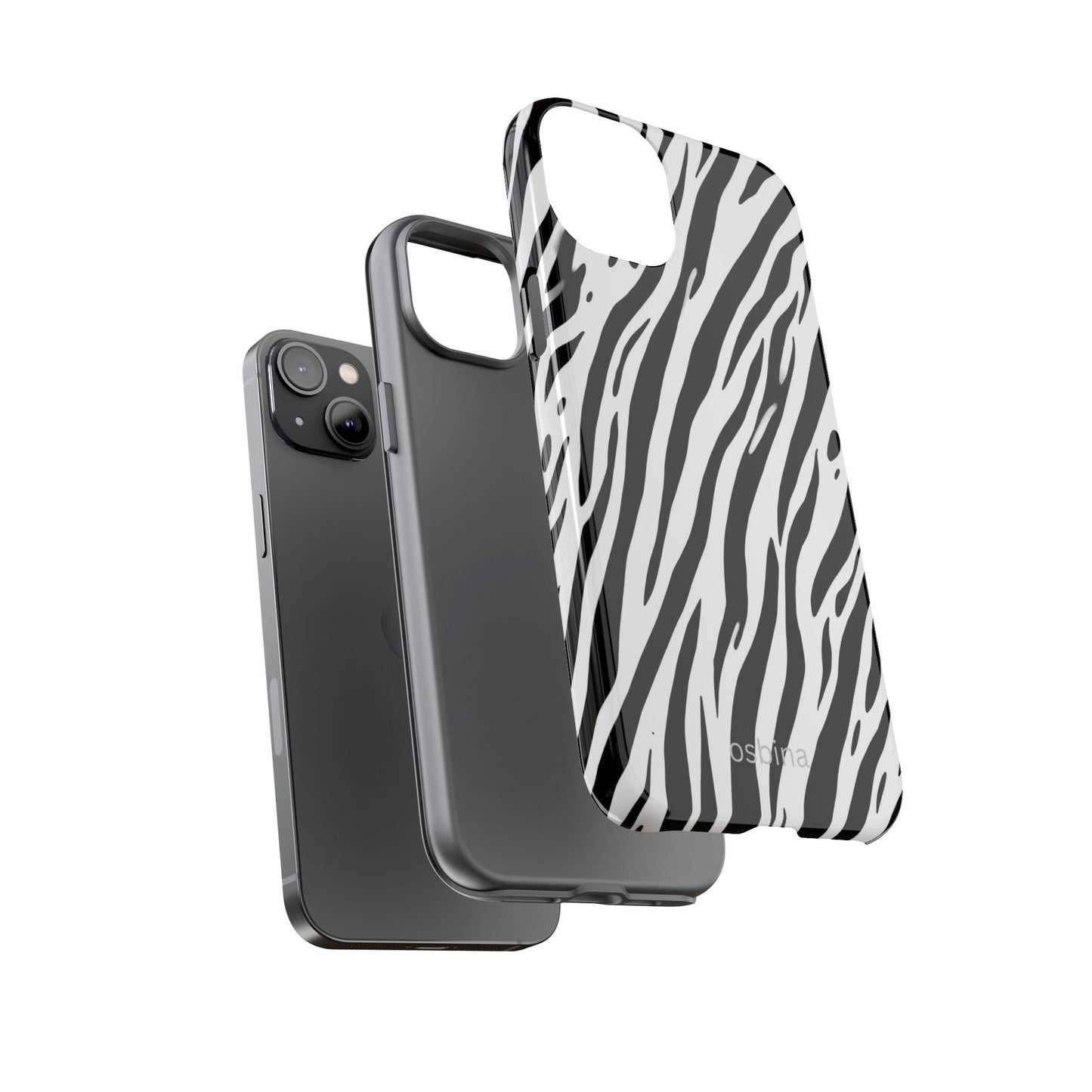 osbina | The Bengal Bold Stripe Case in White + Black | The Season Collective