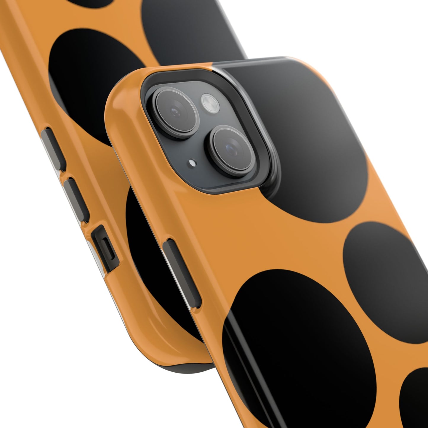 osbina | MagSafe Compatible for iPhone | The Bubble Statement Case in Orange + Black | The Season Collective