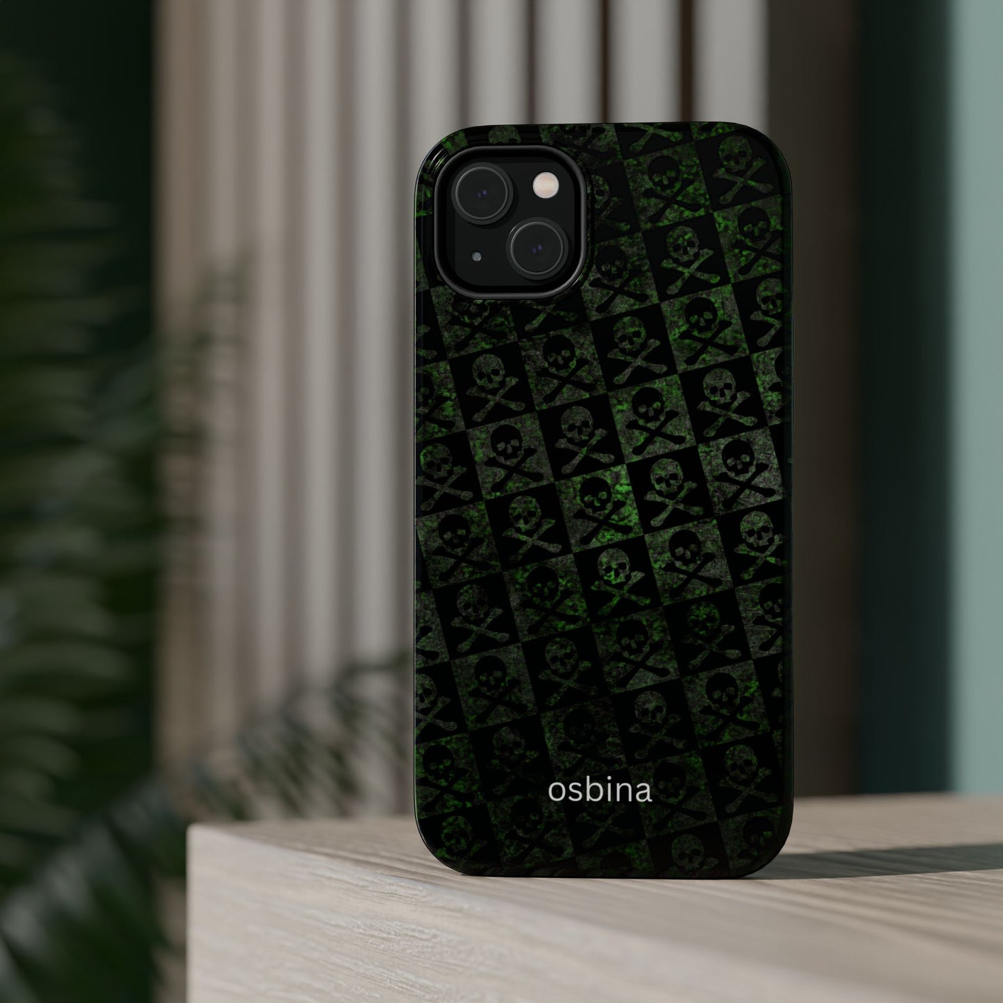 osbina | MagSafe compatible for iPhone | Skull & Crossbones Phone Case | Season Collective Collection