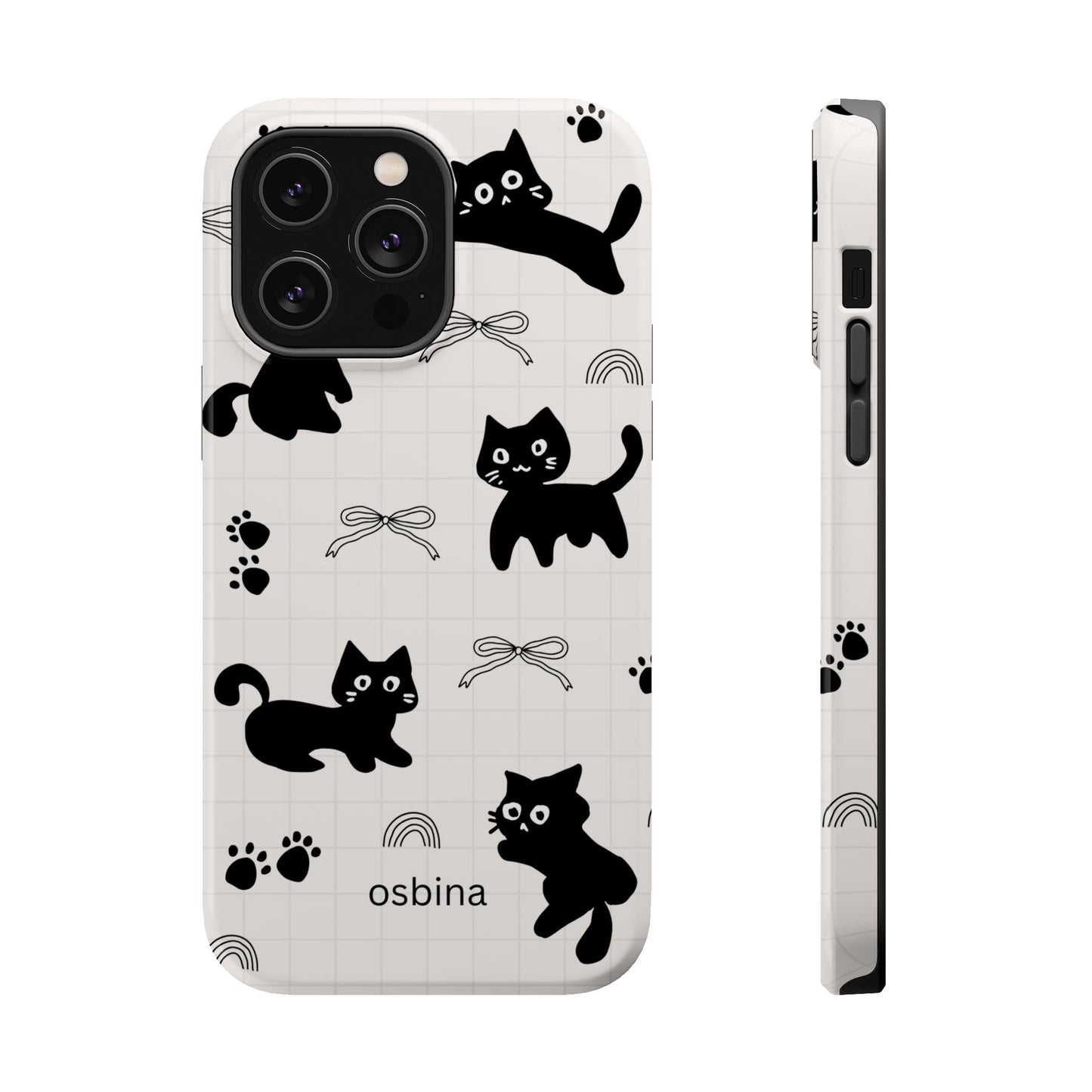 osbina | MagSafe compatible for iPhone | Meow Mode Cat Phone Case | The Season Collective