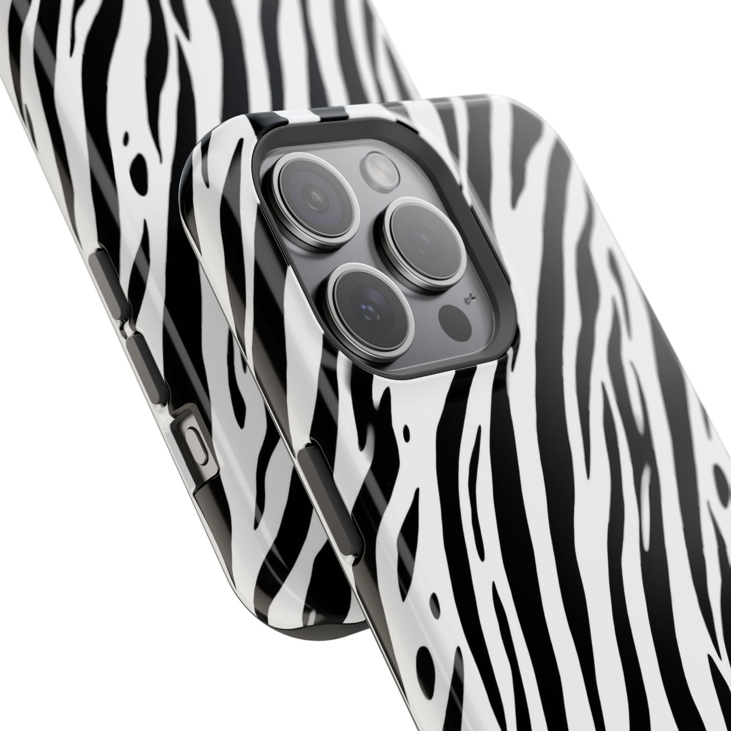 osbina | MagSafe Compatible for iPhone | The Bengal Bold Stripe Case in White + Black | The Season Collective