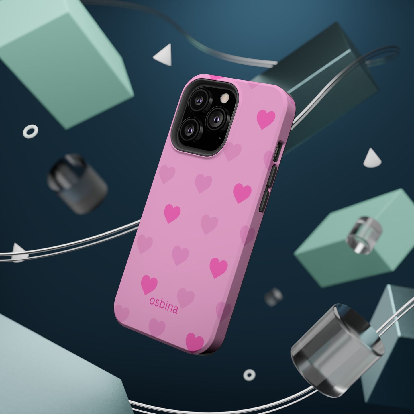 osbina | MagSafe compatible for iPhone | The Blushing Hearts Case | YAYOU Collection Supporting Shine Like Sable
