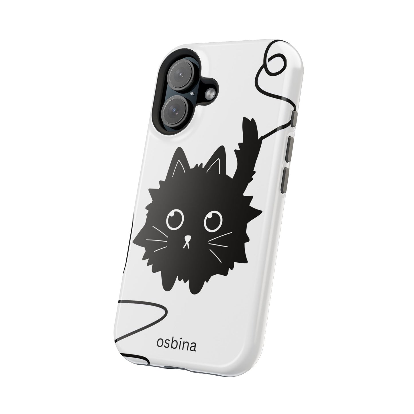 osbina | MagSafe compatible for iPhone | Midnight Couture Cat Phone Case | Season Collective Collection