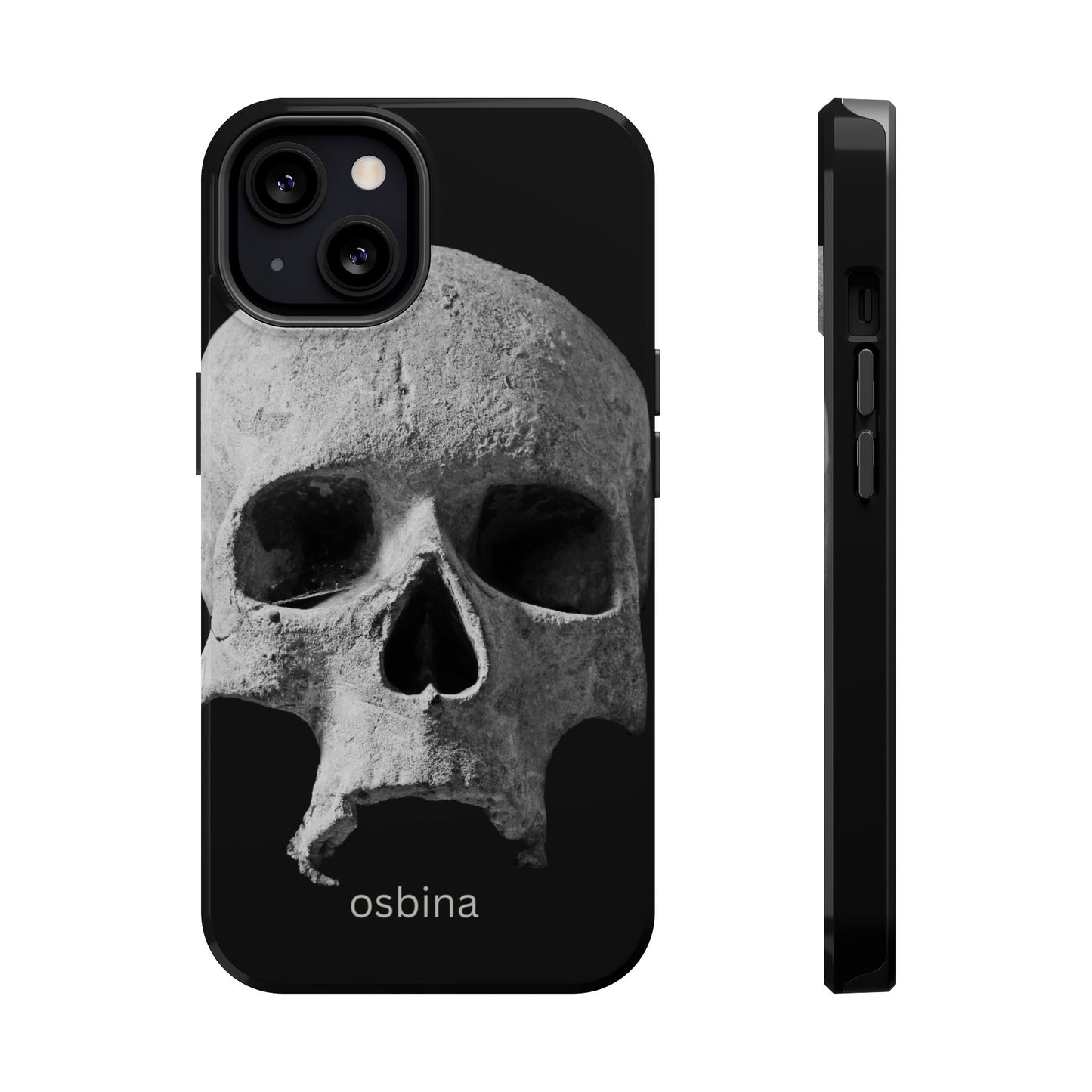 osbina | MagSafe compatible for iPhone | White Skull Phone Case | Season Collective Collection