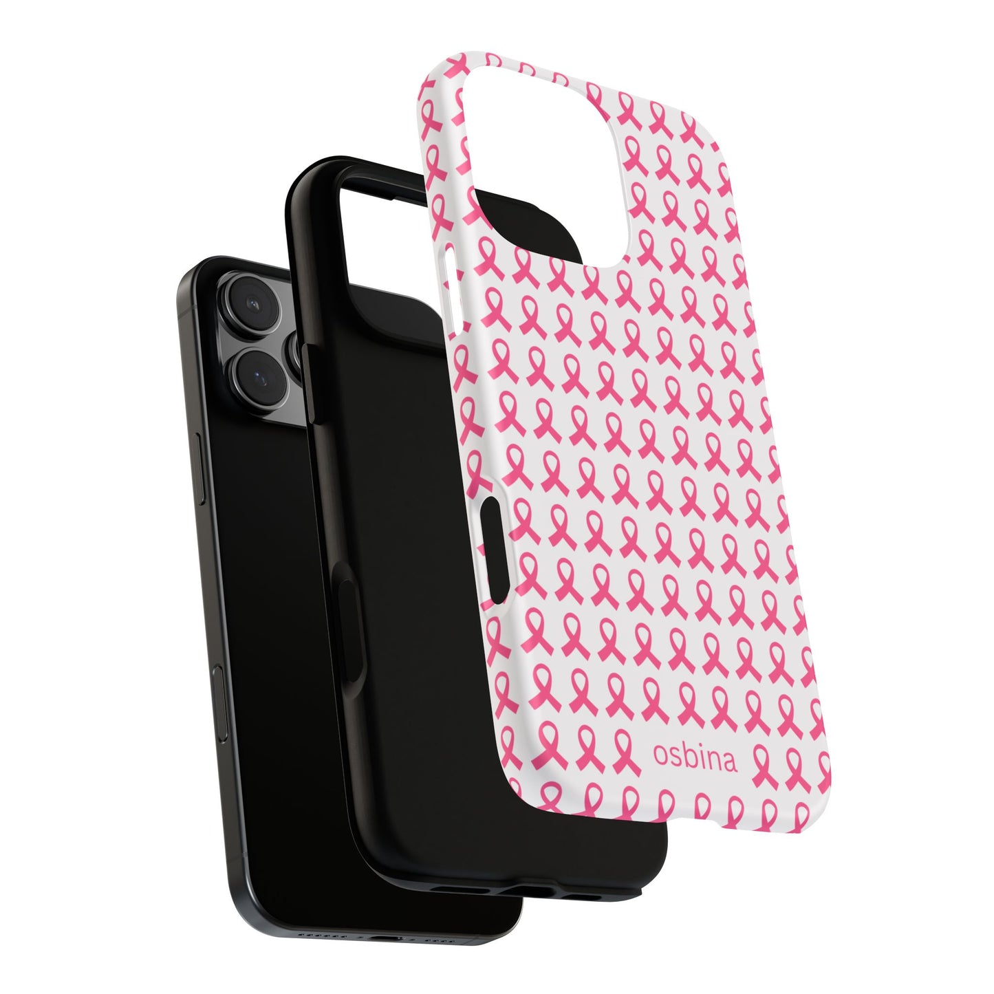 osbina | Limited Edition The Side by Side Pink Ribbon Case in Light Pink + Soft Pink + Hot Pink | The Pink October Collection | Inspired By