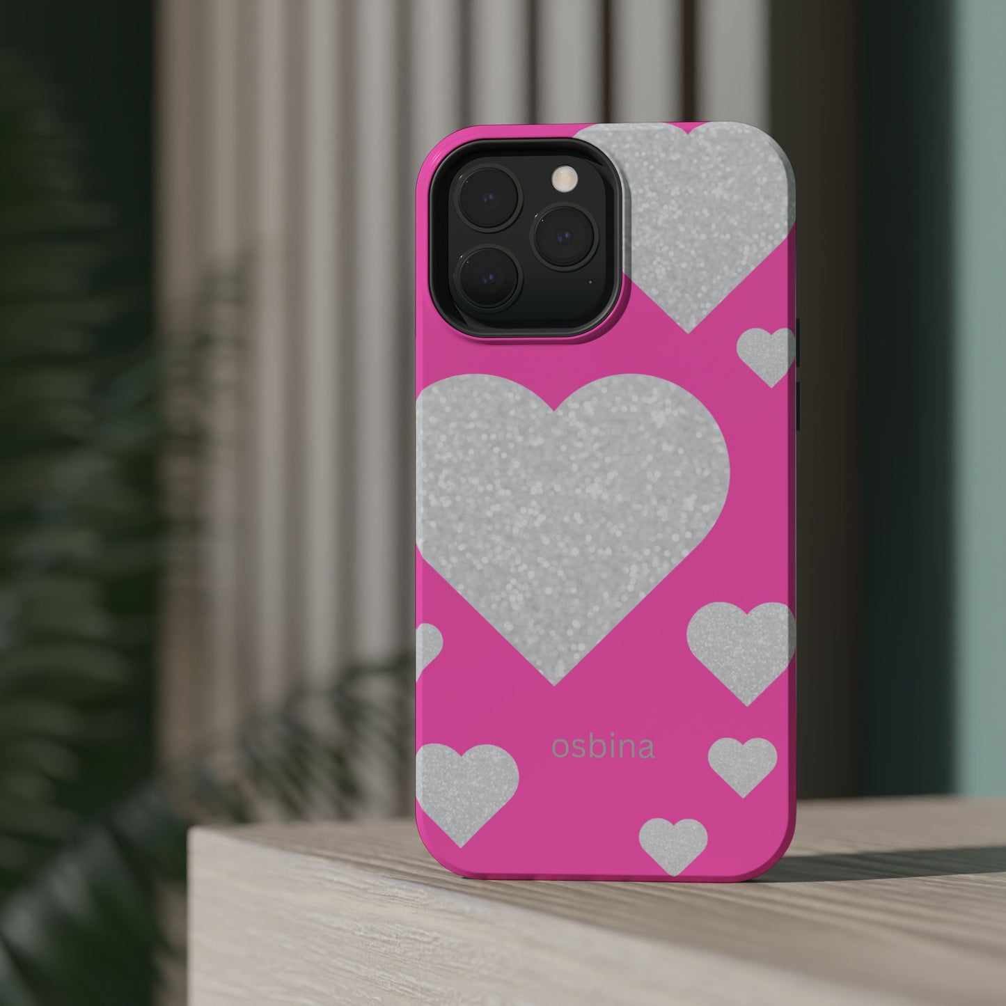osbina | MagSafe compatible for iPhone | The Shimmering Love Case | YAYOU Collection Supporting Shine Like Sable