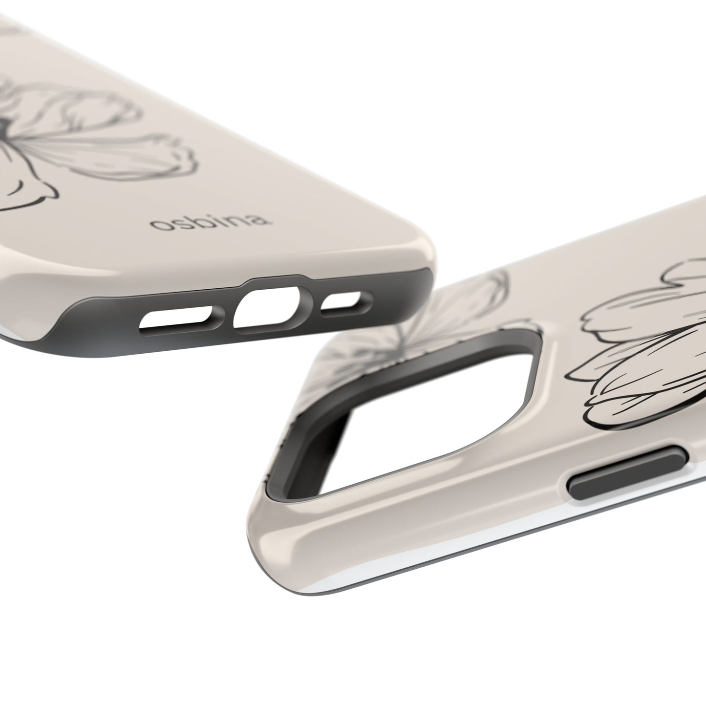 osbina | MagSafe compatible for iPhone | Poppy Whisper Phone Case | Modern Muse Collection