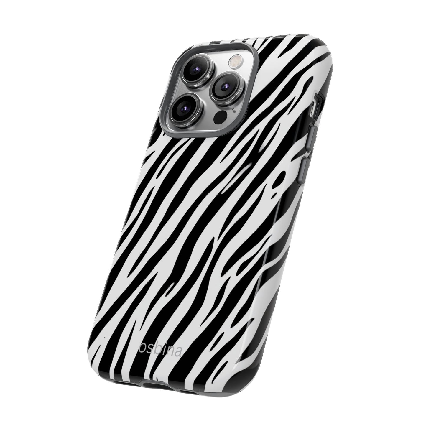 osbina | The Bengal Bold Stripe Case in White + Black | The Season Collective