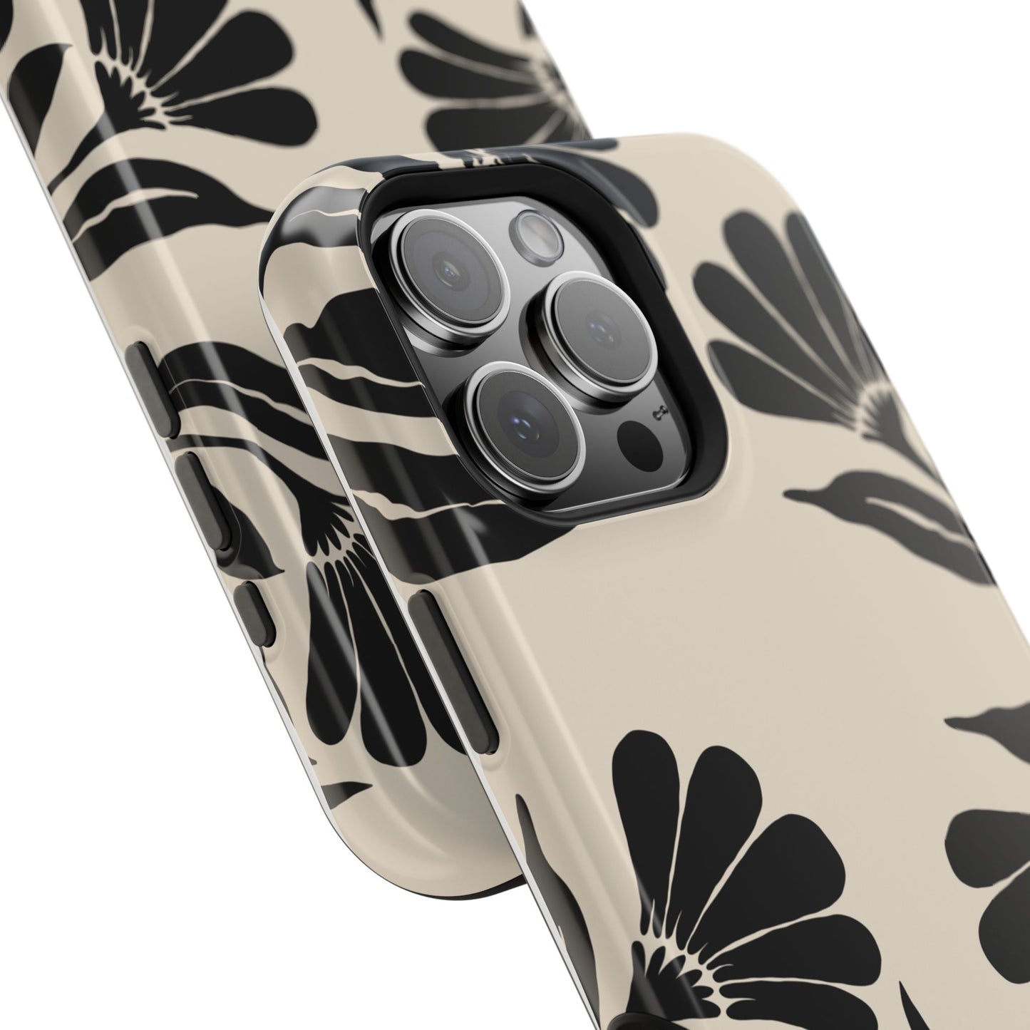osbina | MagSafe compatible for iPhone | Obsidian Bloom Flower Phone Case | Modern Muse Collection