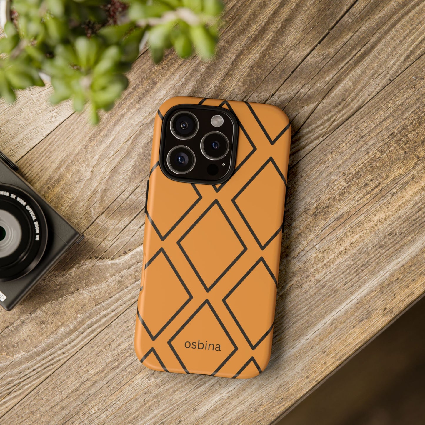 osbina | Diamonds Are Your Phone’s Best Friend — The Orange + Black Diamond Case | The Season Collective