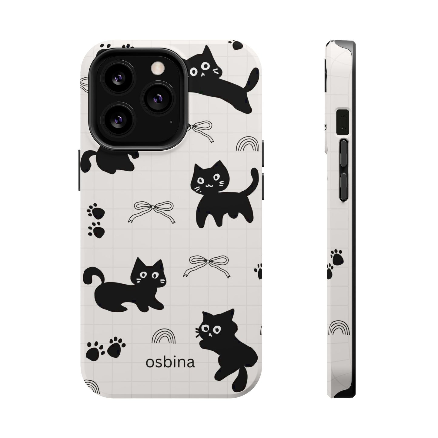 osbina | MagSafe compatible for iPhone | Meow Mode Cat Phone Case | The Season Collective
