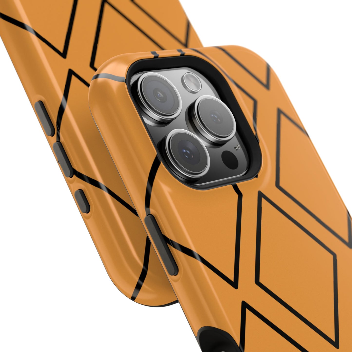 osbina | MagSafe Compatible for iPhone | Diamonds Are Your Phone’s Best Friend — The Orange + Black Diamond Case | The Season Collective