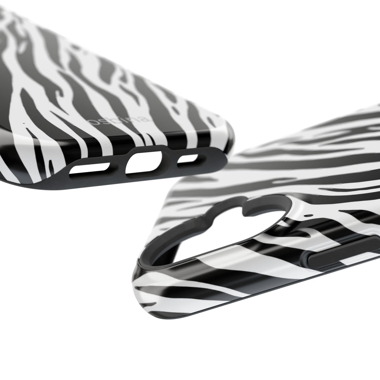 osbina | MagSafe Compatible for iPhone | The Bengal Bold Stripe Case in White + Black | The Season Collective