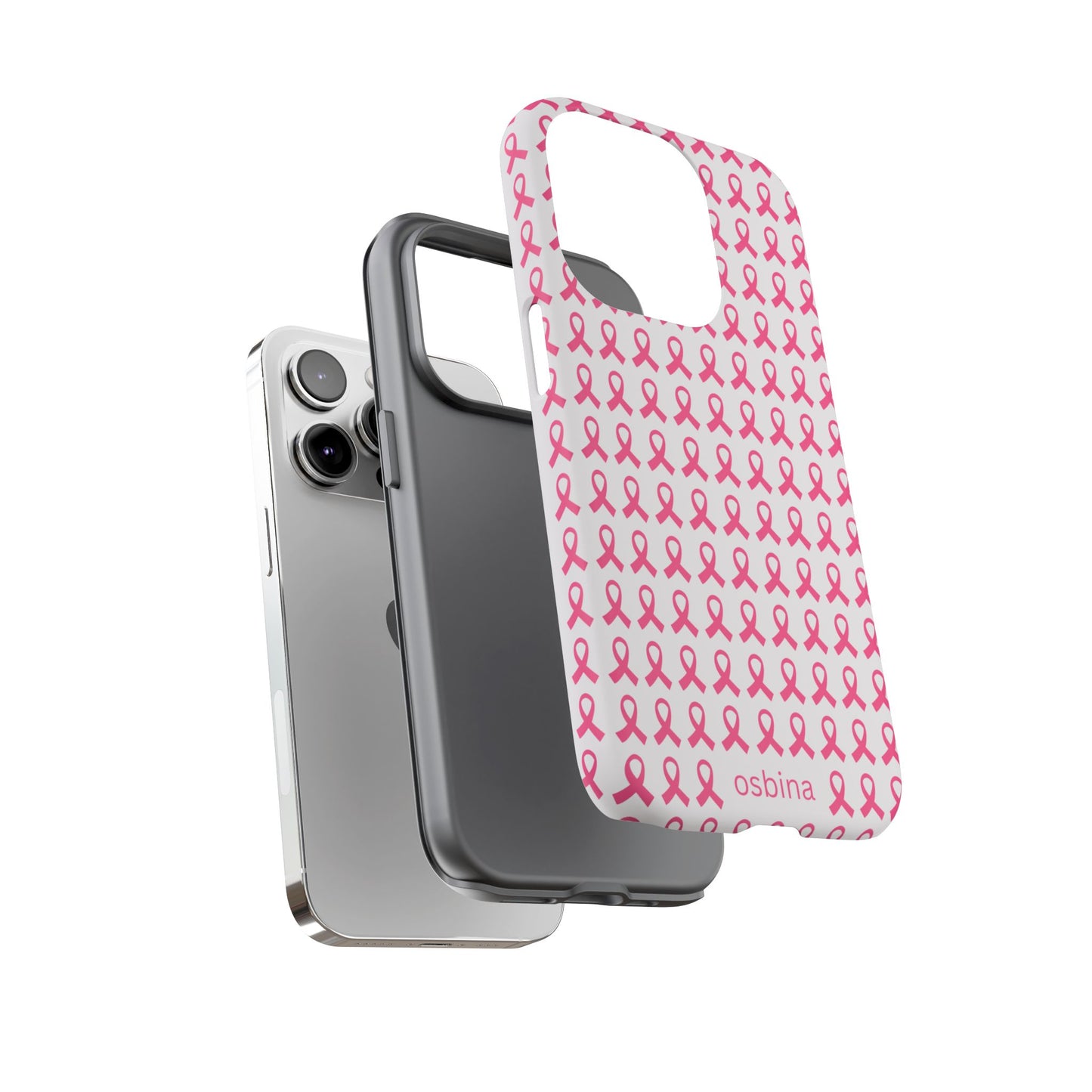 osbina | Limited Edition The Side by Side Pink Ribbon Case in Light Pink + Soft Pink + Hot Pink | The Pink October Collection | Inspired By