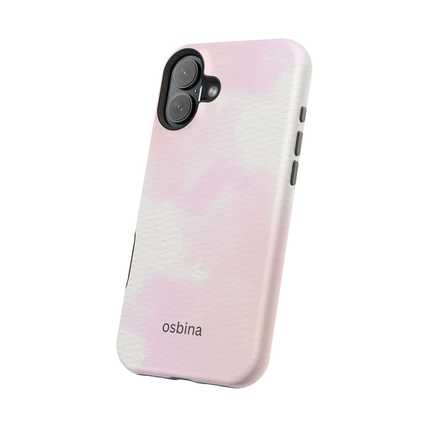 osbina | MagSafe compatible for iPhone | Pink Cotton Cloud Phone Case | Modern Muse Collection