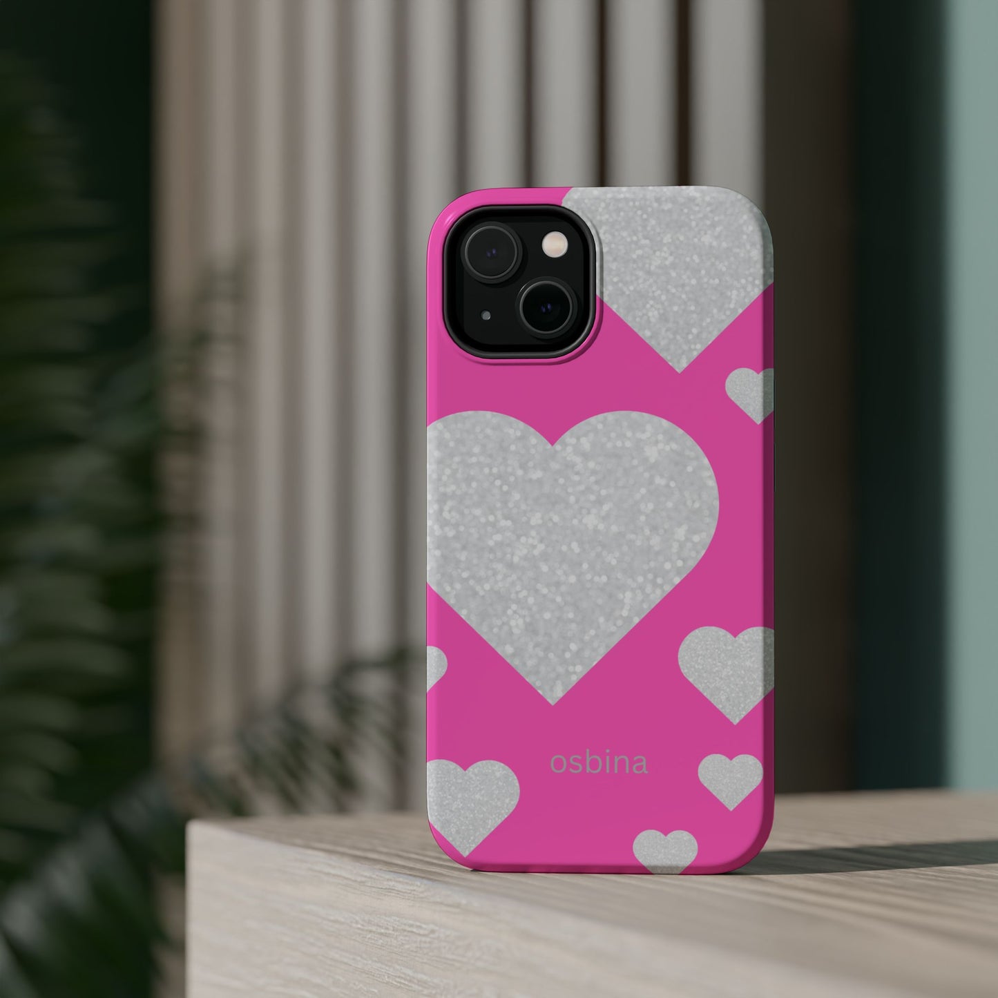 osbina | MagSafe compatible for iPhone | The Shimmering Love Case | YAYOU Collection Supporting Shine Like Sable