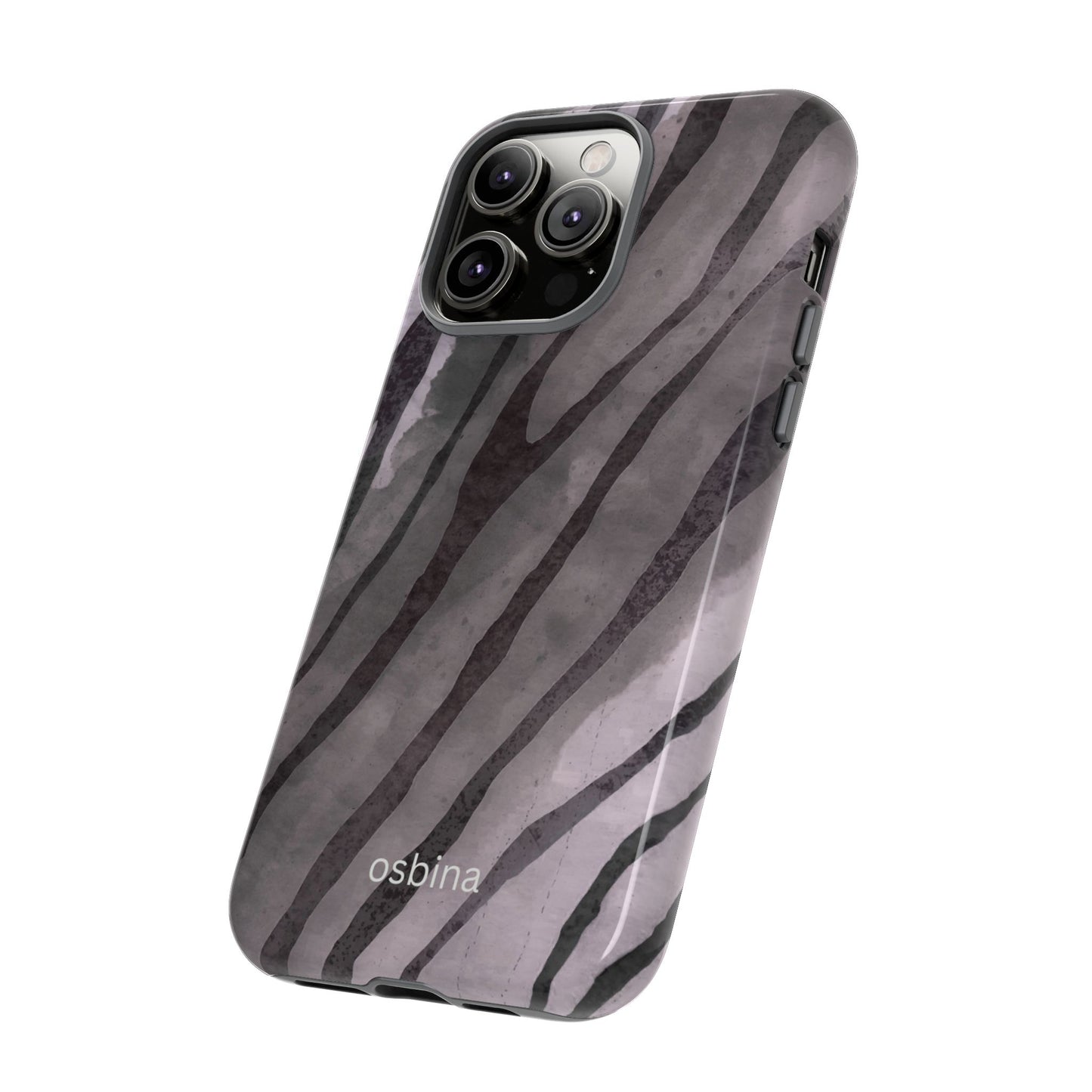 osbina | Stripes on Point — The Muted Gray + Black Tiger Case | The Season Collective