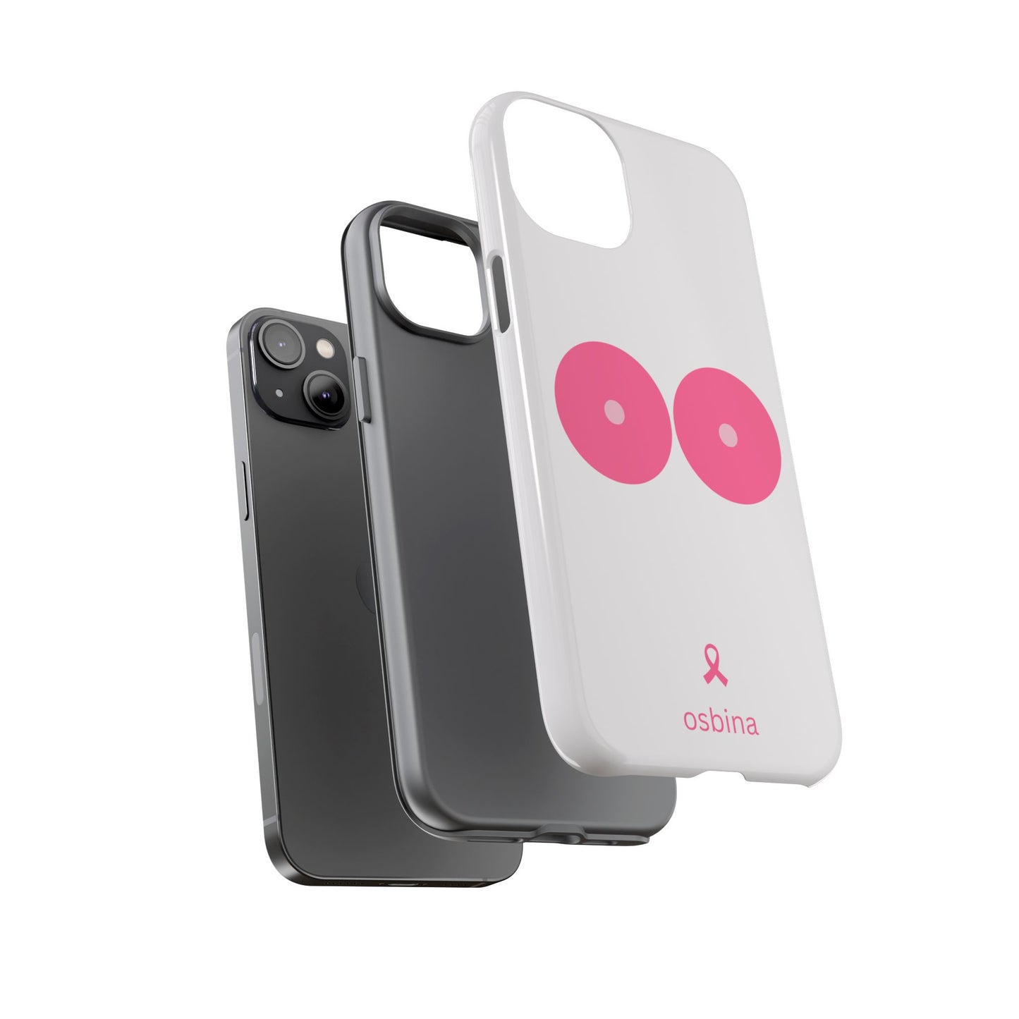 osbina | Limited Edition The Check Your Tatas Case in Light Pink + Soft Pink + Hot Pink | The Pink October Collection | Inspired By