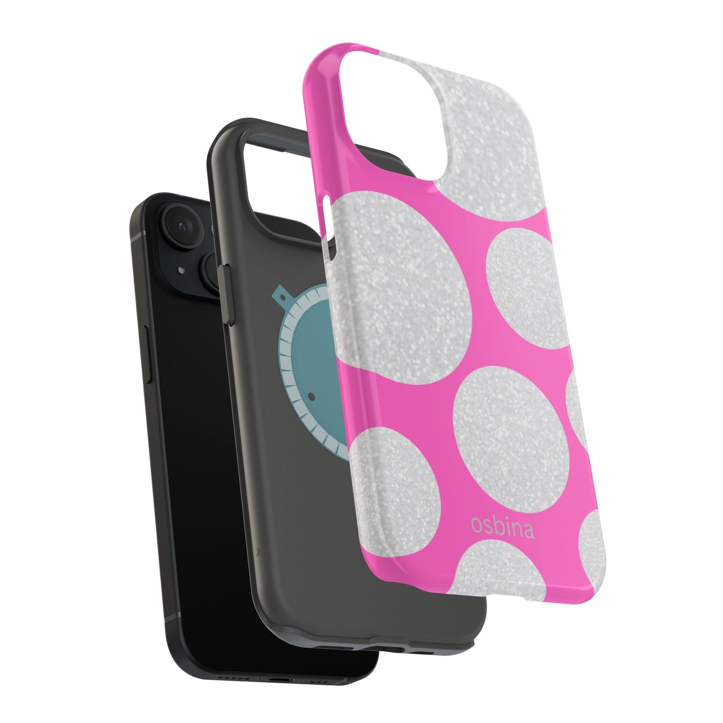 osbina | MagSafe compatible for iPhone | The Sparkling Bubbles Case | YAYOU Collection Supporting Shine Like Sable