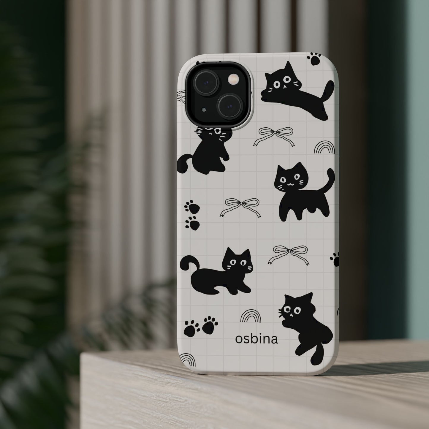 osbina | MagSafe compatible for iPhone | Meow Mode Cat Phone Case | The Season Collective