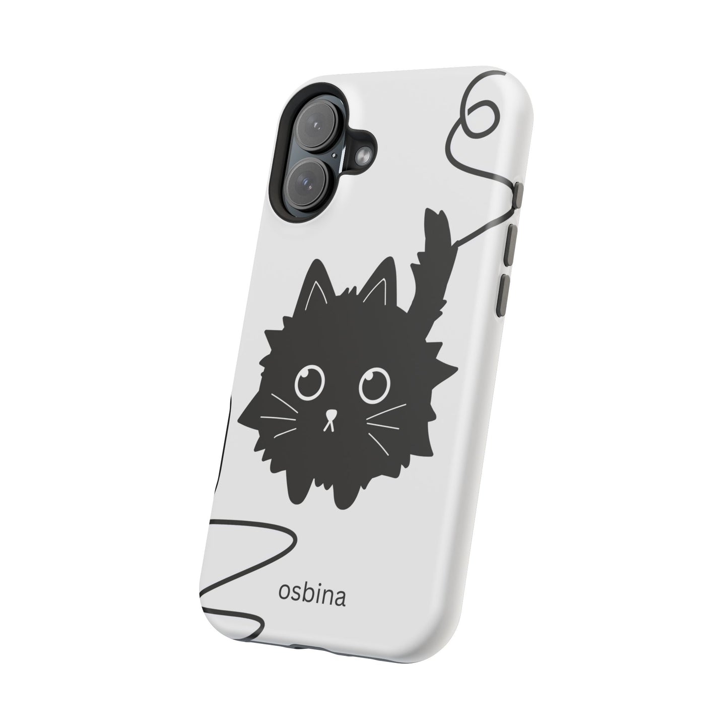 osbina | MagSafe compatible for iPhone | Midnight Couture Cat Phone Case | Season Collective Collection