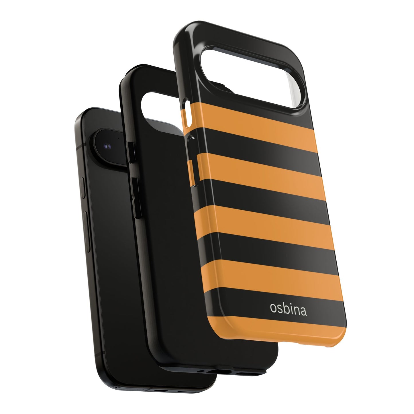 osbina | The Horizon Stripe Case in Black + Orange | The Season Collective