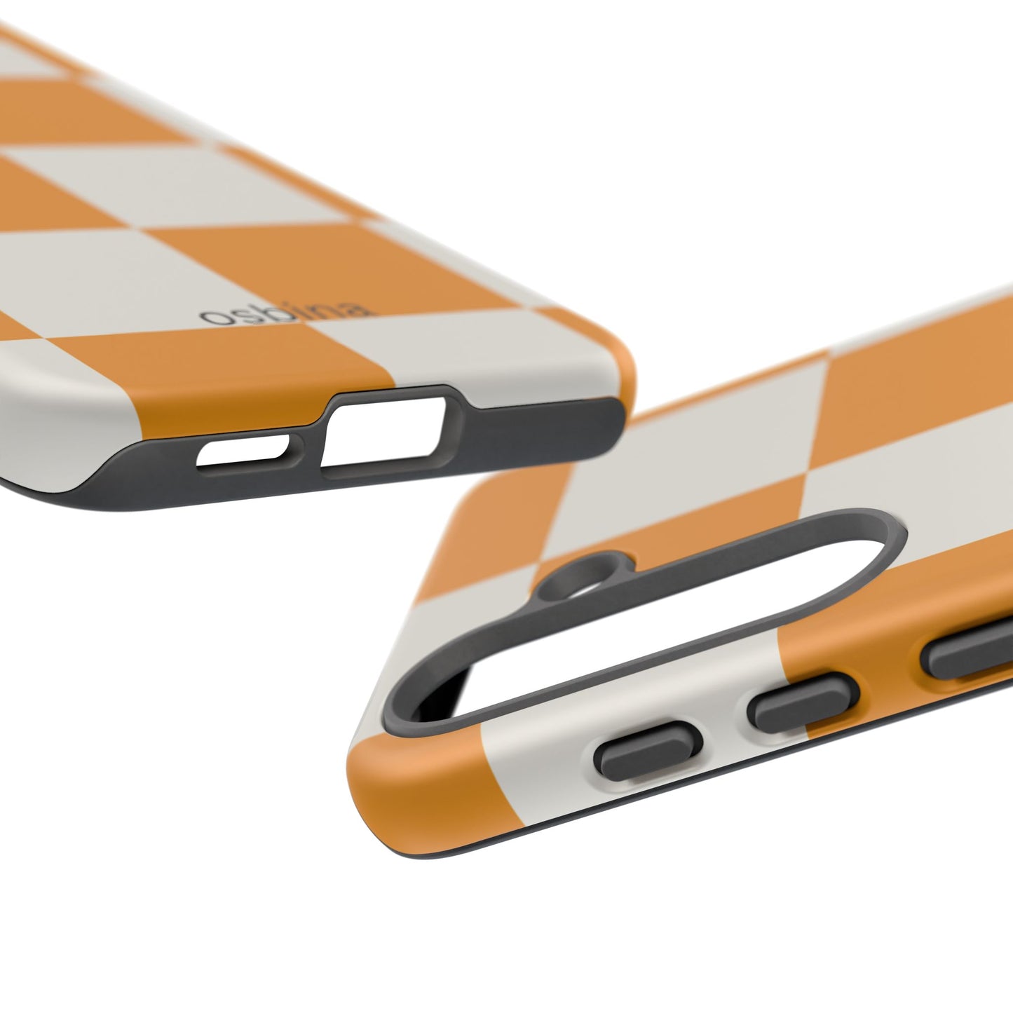 osbina | Check You Out — The Orange + White Check Case | The Season Collective