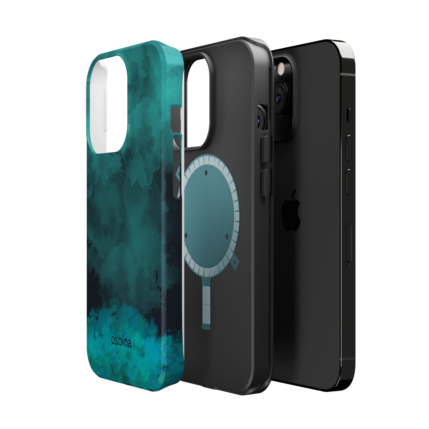 osbina | MagSafe compatible for iPhone | Midnight Aurora Phone Case | Modern Muse Collection