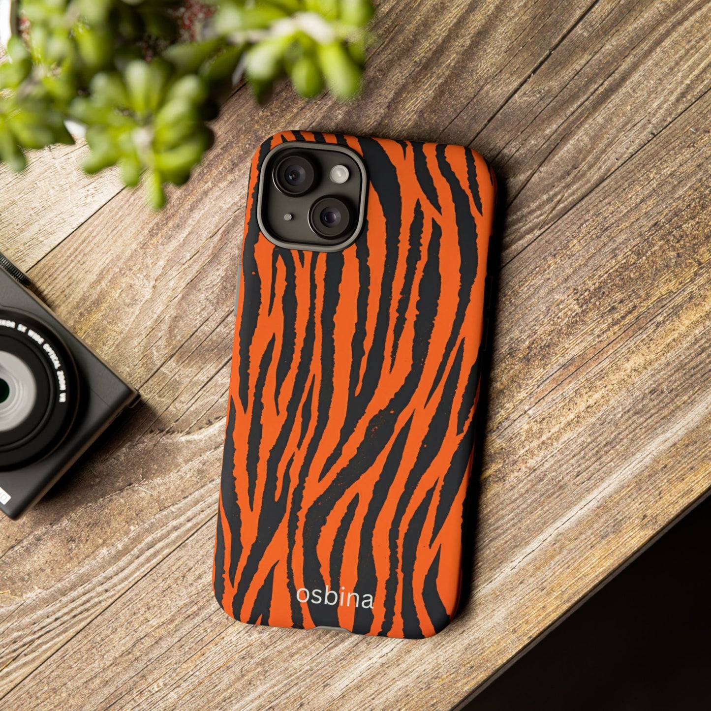 osbina | Tiger, But Make It Chic — The Bengal Stripe Case in Orange + Black | The Season Collective