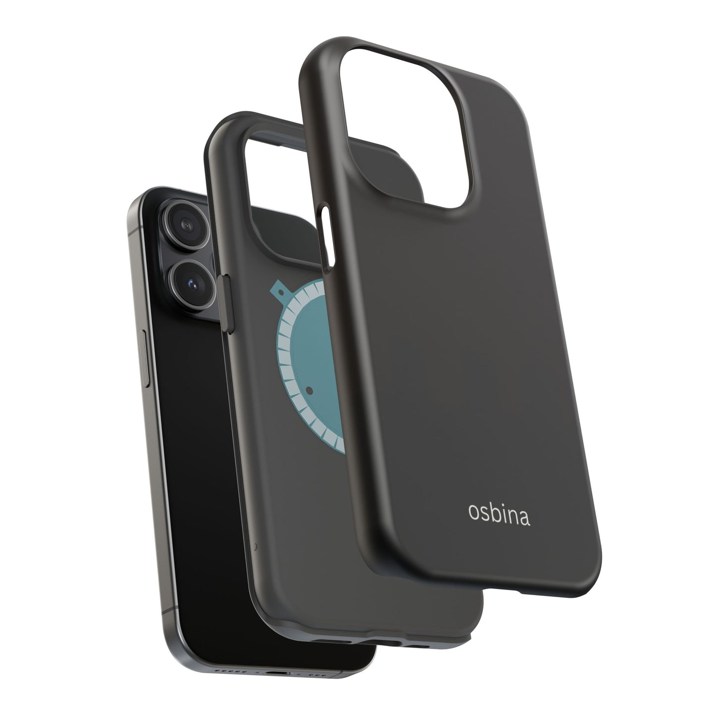 osbina | MagSafe compatible for iPhone | The Onyx Phone Case | Modern Man Collection