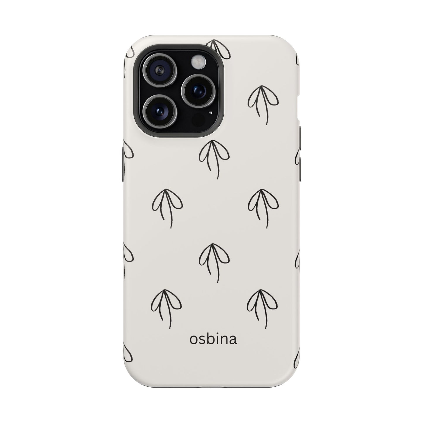 osbina | MagSafe compatible for iPhone | Linéa Flora Minimalistic Flower Phone Case | Modern Muse Collection
