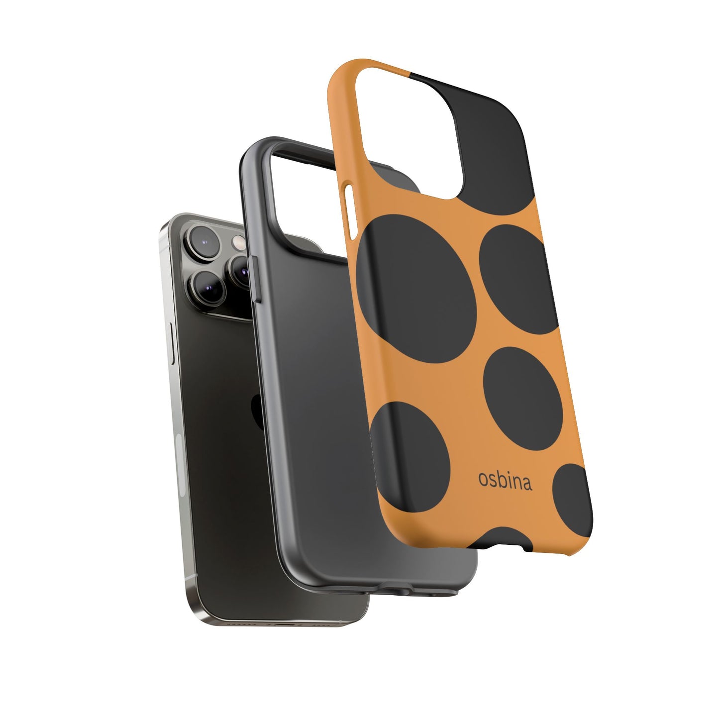 osbina | The Bubble Statement Case in Orange + Black | The Season Collective